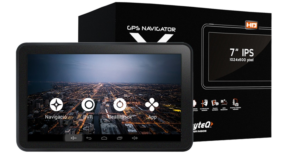 Wayteq X995 MAX 7” Android GPS térkép nélküli navigáció