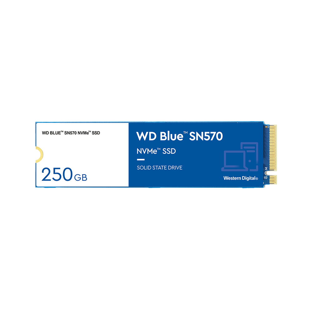 Western Digital 250GB M.2 2280 SN570 NVMe Blue (WDS250G3B0C) SSD
