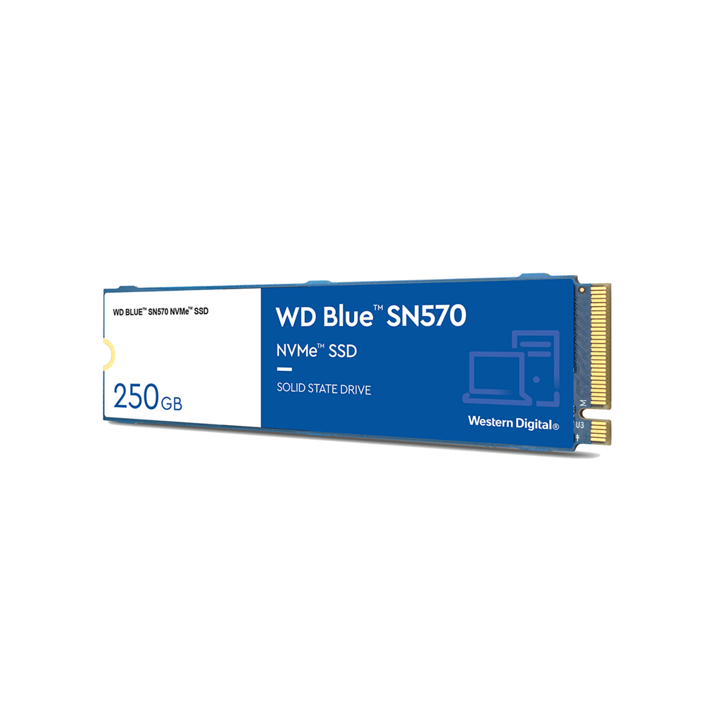 Western Digital 250GB M.2 2280 SN570 NVMe Blue (WDS250G3B0C) SSD