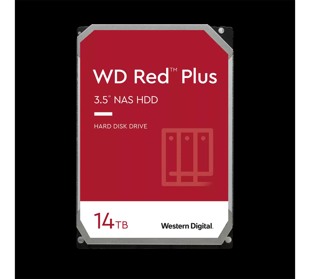 Western Digital 3,5" 14000GB belső SATAIII 7200RPM 512MB RED PLUS WD140EFGX winchester 3 év