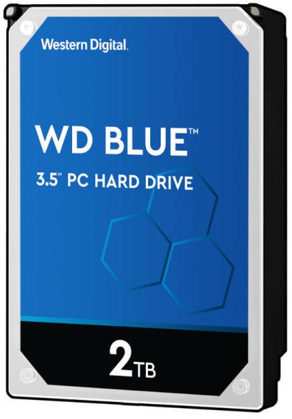 Western Digital 3,5" 2000GB belső SATAIII 7200RPM 256MB Blue advanced format WD20EZBX winchester