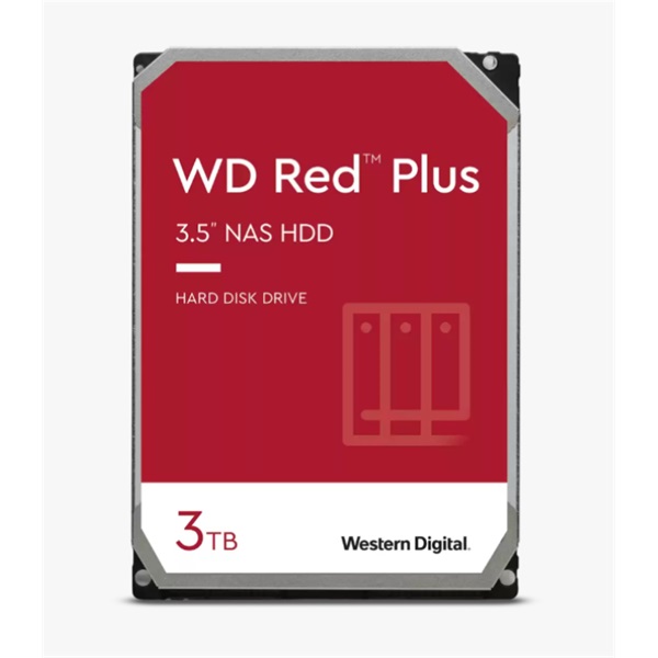 Western Digital 3,5" 3000GB belső SATAIII 5400RPM 128MB RED PLUS WD30EFZX winchester 3 év
