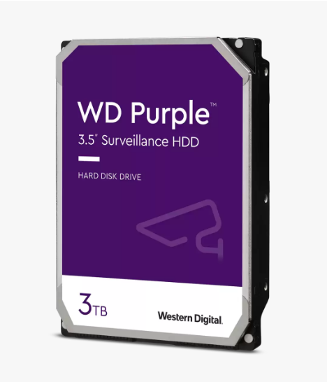 Western Digital 3,5 3000GB belső SATAIII 5400RPM 64MB PURPLE WD30PURX merevlemez