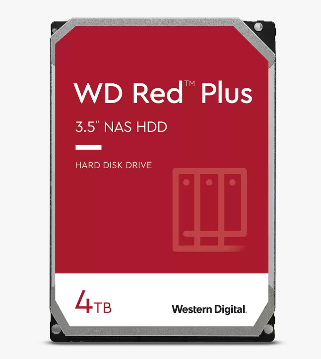 Western Digital 3,5" 4000GB belső SATAIII 5400RPM 128MB RED PLUS WD40EFZX winchester 3 év