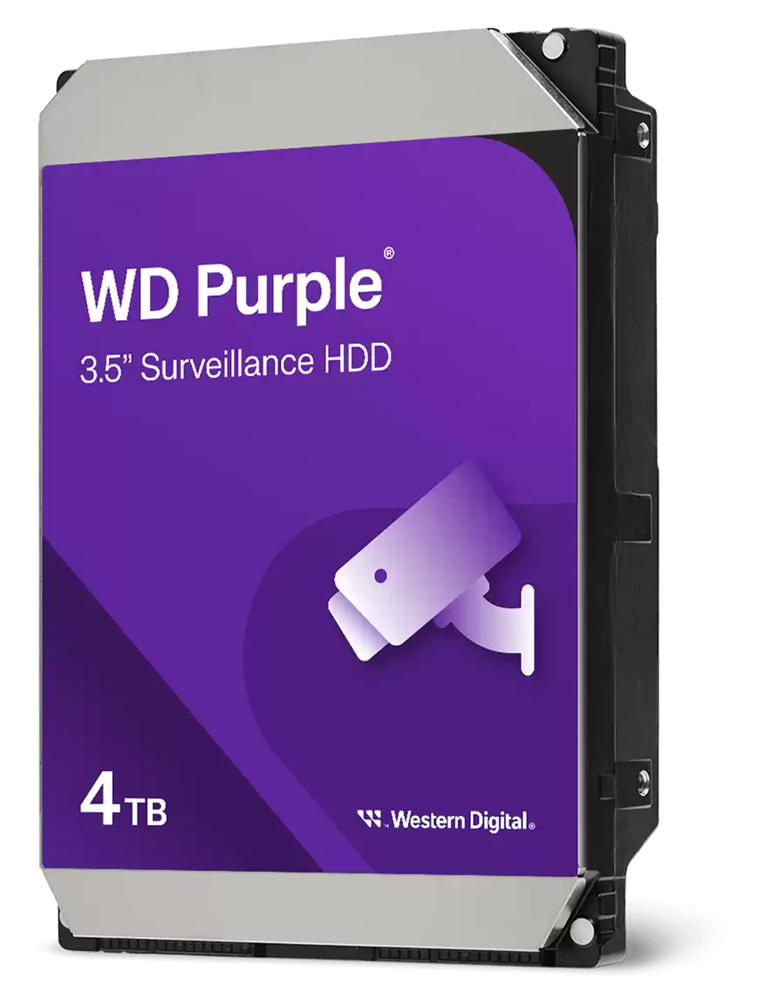 Western Digital 3,5" 4000GB belső SATAIII 5400RPM 256MB PURPLE WD43PURZ winchester 3 év