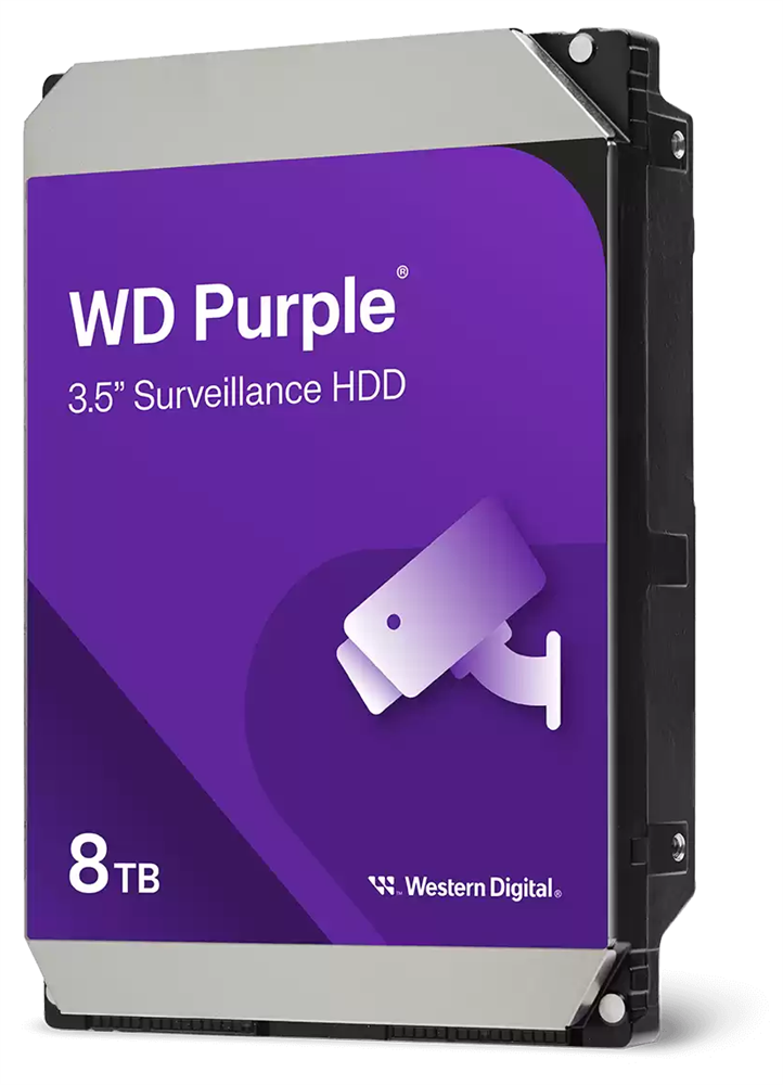 Western Digital 3,5" 8000GB belső SATAIII 5640RPM 256MB PURPLE WD85PURZ winchester 3 év