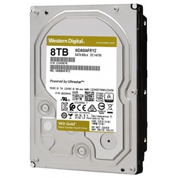 Western Digital 3,5" 8000GB belső SATAIII 7200RPM 256MB Gold WD8004FRYZ winchester