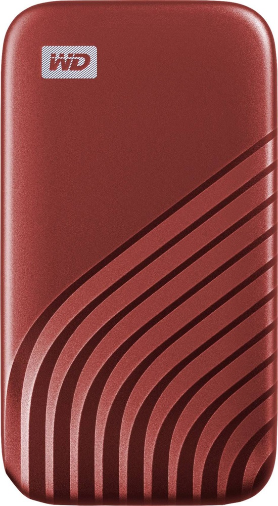 Western Digital 500GB USB 3.2 My Passport (WDBAGF5000ARD) piros külső SSD
