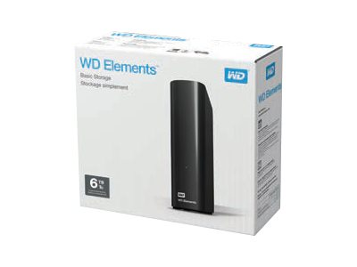Western Digital Elements Desktop WDBWLG0060HBK 3,5" 6TB USB3.0 fekete külső winchester