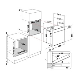Whirlpool AKZ9 6270 IX beépíthető sütő
