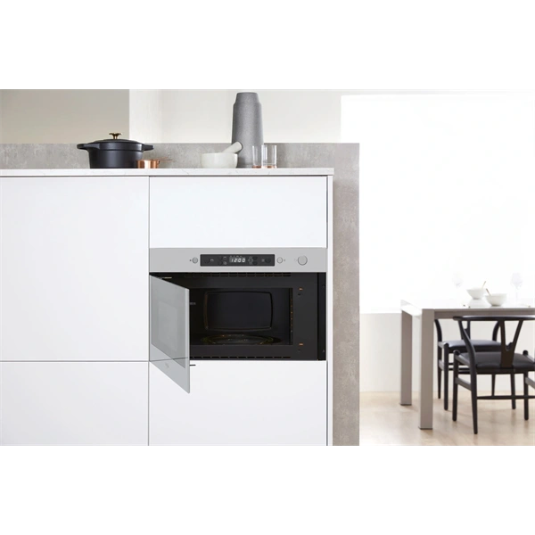 Whirlpool AMW 439/IX 750W 22L inox beépíthető mikrohullámú sütő