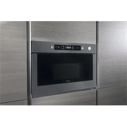 Whirlpool AMW 439/IX 750W 22L inox beépíthető mikrohullámú sütő
