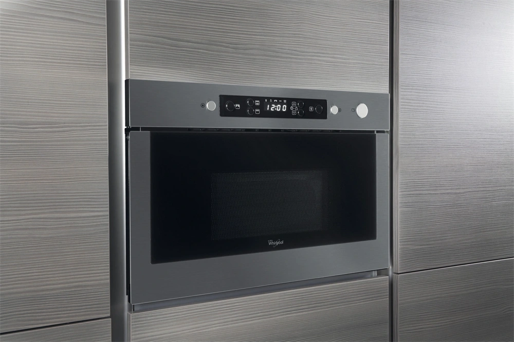 Whirlpool AMW 439/IX 750W 22L inox beépíthető mikrohullámú sütő