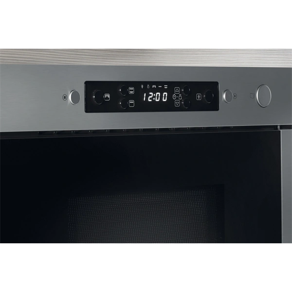 Whirlpool AMW 439/IX 750W 22L inox beépíthető mikrohullámú sütő