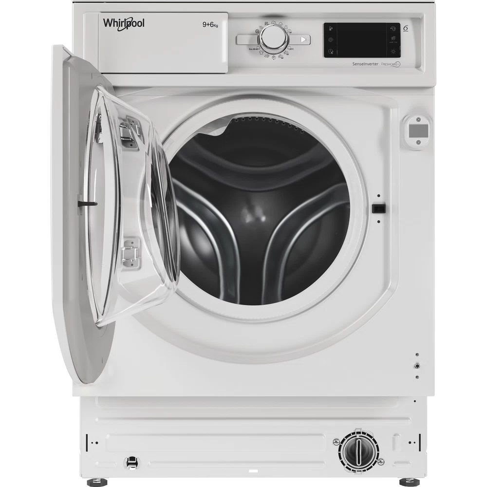Whirlpool BI WDWG 961484 EU fehér, elöltöltős, max.1400ford., 9 kg/6 kg, beépíthető mosó-szárítógép