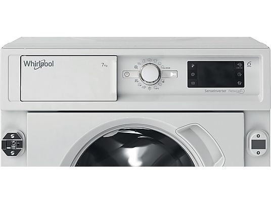 Whirlpool BI WMWG 71483E EU N fehér, elöltöltős, max.1351ford., 7 kg, beépíthető mosógép
