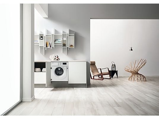 Whirlpool BI WMWG 71483E EU N fehér, elöltöltős, max.1351ford., 7 kg, beépíthető mosógép