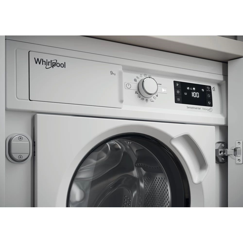 Whirlpool BI WMWG 91484E EU fehér, elöltöltős, max.1400ford., 9 kg, beépíthető mosógép