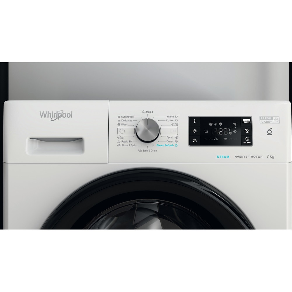 Whirlpool FFB 7238 BV EE fehér, elöltöltős, max.1200ford., 7 kg, mosógép