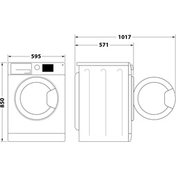 Whirlpool FFB 7469 WV EE fehér, elöltöltős,max.: 1400 ford., 7kg mosógép