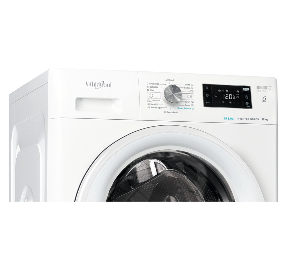 Whirlpool FFB 8258 WV EE fehér, elöltöltős, max.1200ford., 8 kg, mosógép
