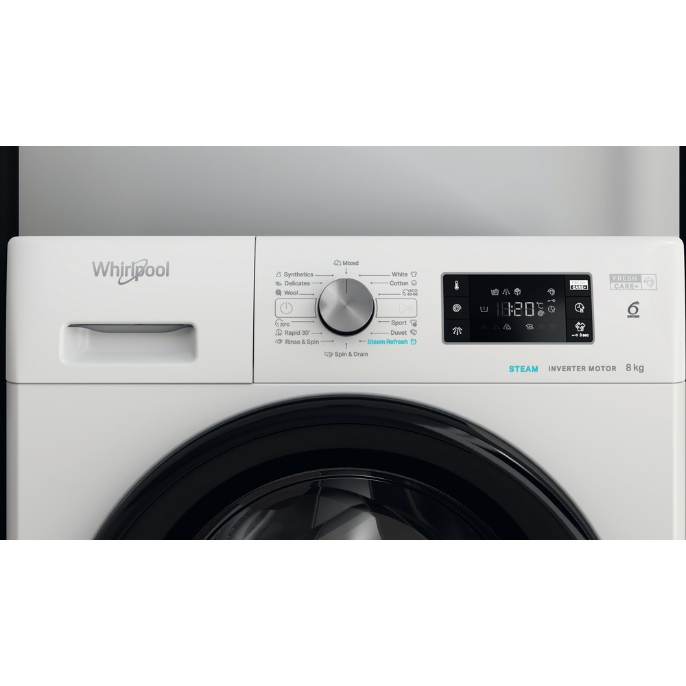 Whirlpool FFB 8458 BV EE fehér, elöltöltős, max.1400ford., 8 kg, mosógép