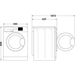 Whirlpool FFB 8489 WV EE 8 kg elöltöltős mosógép