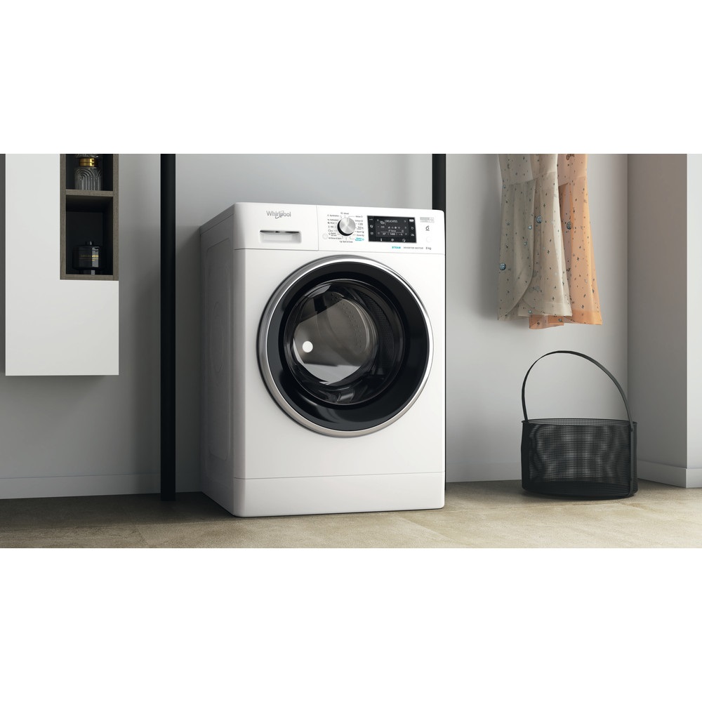 Whirlpool FFD 8458 BCV EE fehér, elöltöltős, max.1400ford., 8 kg, mosógép