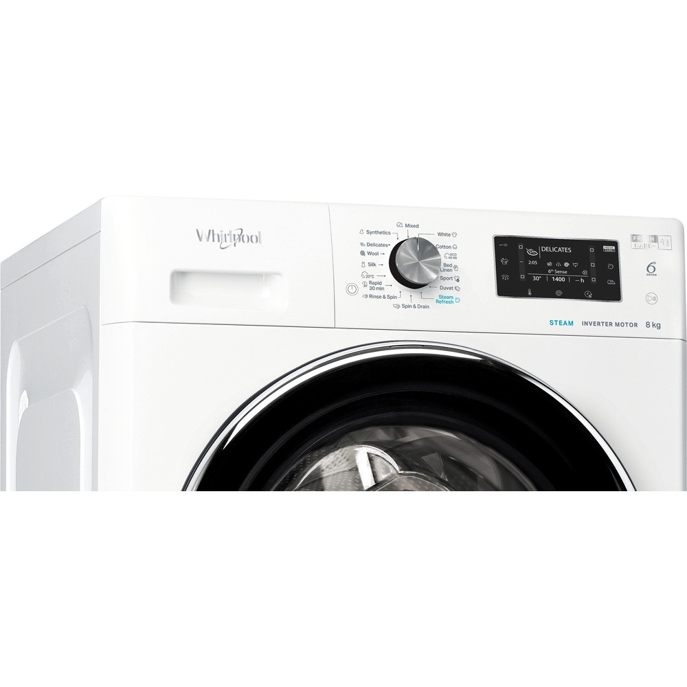 Whirlpool FFD 8469 BCV EE fehér, elöltöltős, max.1200ford., 8 kg, mosógép
