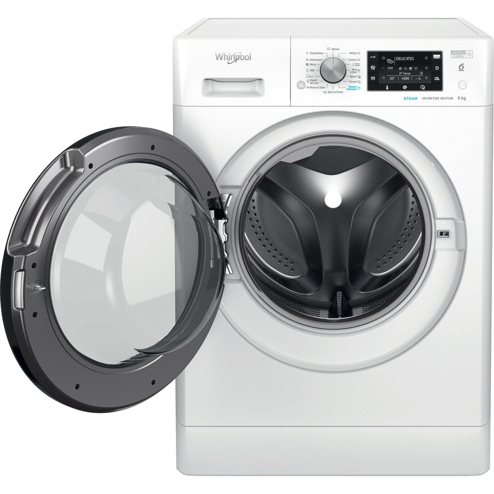 Whirlpool FFD 8648 BV EE fehér, elöltöltős, max.1600ford., 8 kg, mosógép (Újszerű)