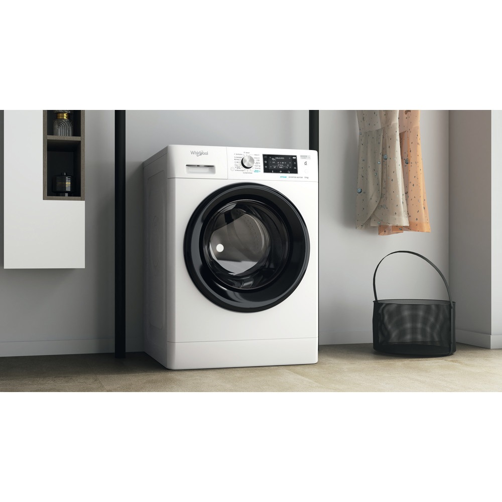 Whirlpool FFD 8648 BV EE fehér, elöltöltős, max.1600ford., 8 kg, mosógép (Újszerű)