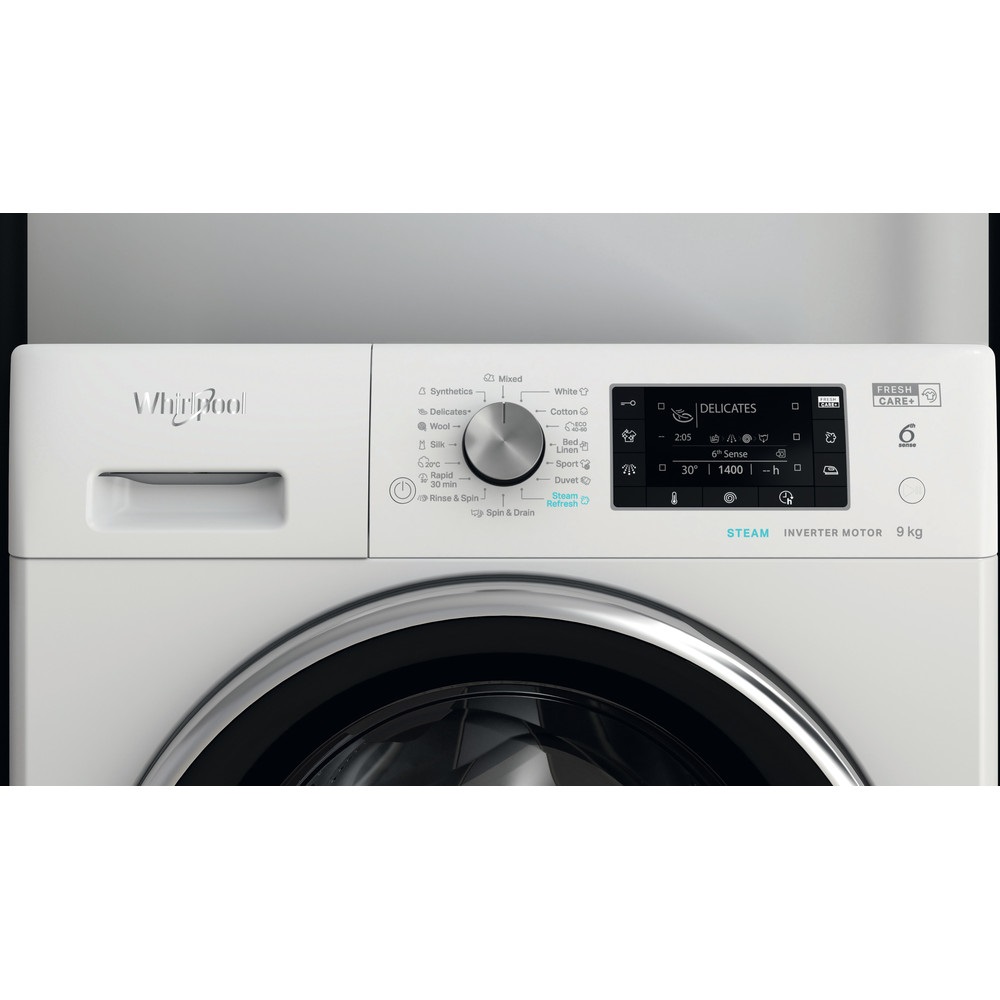 Whirlpool FFD 9458 BCV EE fehér, elöltöltős, max.1400ford., 9 kg, mosógép
