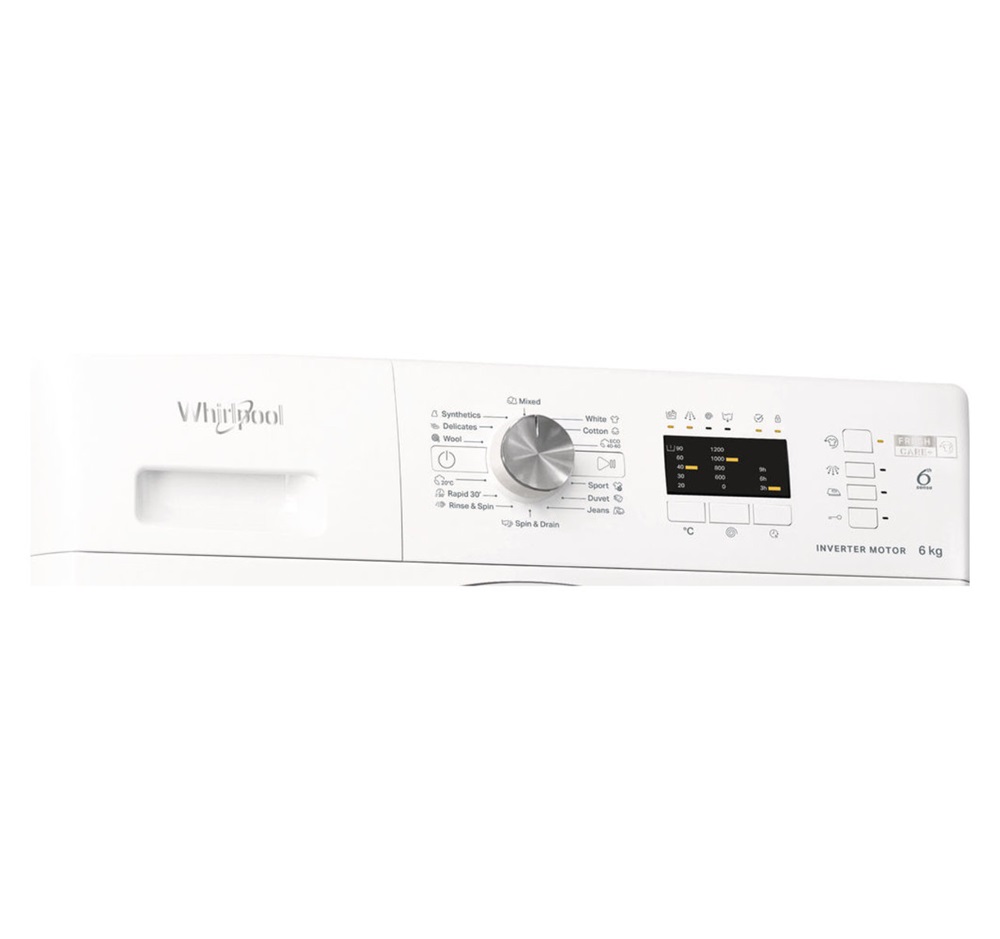 Whirlpool FFL 6238W EE fehér, elöltöltős, max.1200ford., 6 kg, mosógép