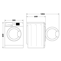 Whirlpool FFT M11 82B EE R 8 kg hőszivattyús szárítógép