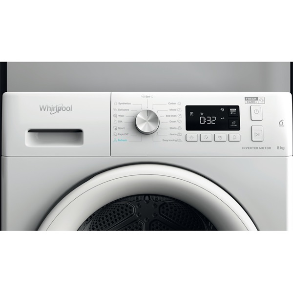 Whirlpool FFT M11 8X3 EE fehér, 8 kg, hőszivattyús, szárítógép (Újszerű)