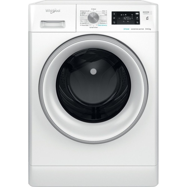 Whirlpool FFWDB 964369 SV EE fehér, elöltöltős, max.1400ford., 9 kg/6 kg, mosó-szárítógép (Újszerű)