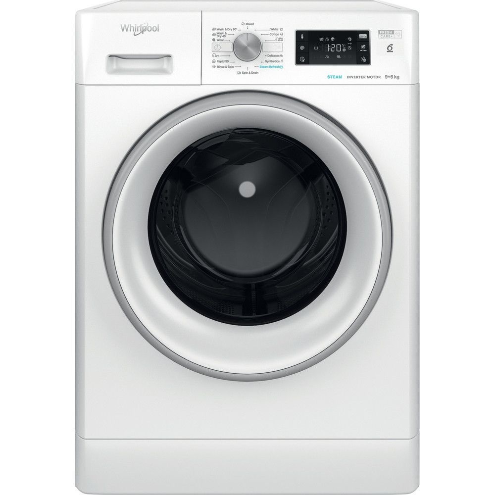 Whirlpool FFWDB 964369 SV EE fehér, elöltöltős, max.1400ford., 9 kg/6 kg, mosó-szárítógép (Újszerű)