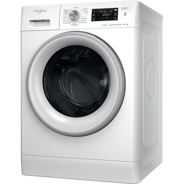 Whirlpool FFWDB 964369 SV EE fehér, elöltöltős, max.1400ford., 9 kg/6 kg, mosó-szárítógép (Újszerű)