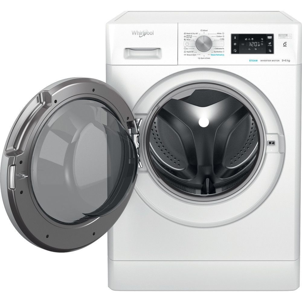 Whirlpool FFWDB 964369 SV EE fehér, elöltöltős, max.1400ford., 9 kg/6 kg, mosó-szárítógép (Újszerű)