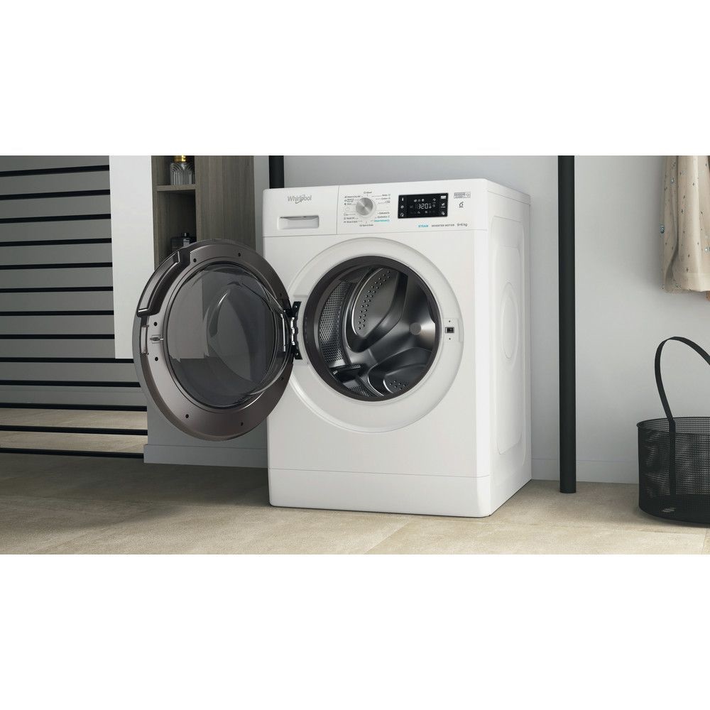 Whirlpool FFWDB 964369 SV EE fehér, elöltöltős, max.1400ford., 9 kg/6 kg, mosó-szárítógép (Újszerű)