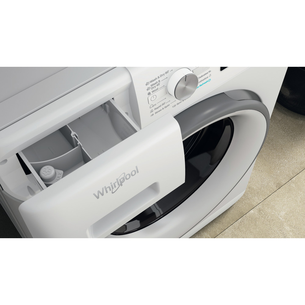Whirlpool FFWDB 964369 SV EE fehér, elöltöltős, max.1400ford., 9 kg/6 kg, mosó-szárítógép