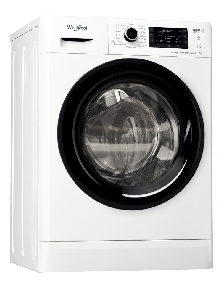 Whirlpool FWSD 71283BV EE N fehér, elöltöltős, keskeny, max.1200ford., 7 kg, mosógép