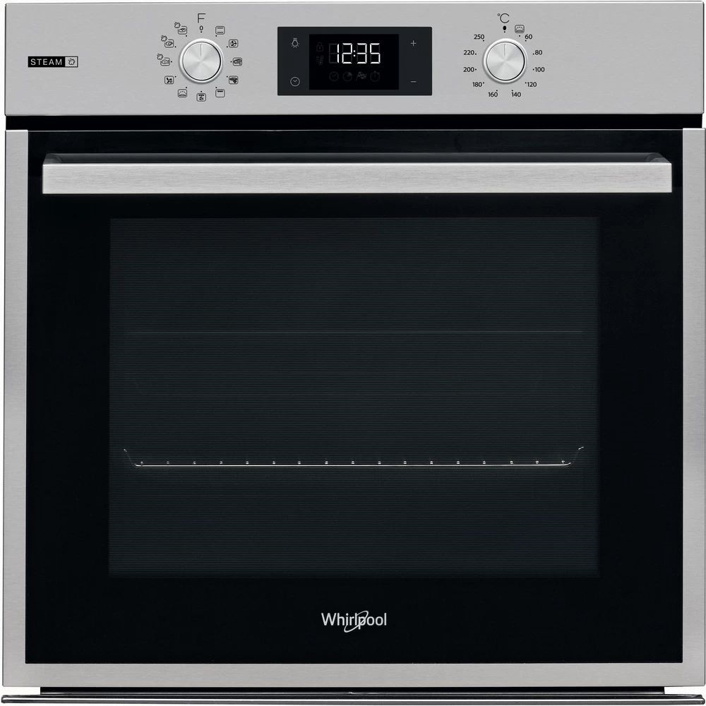 Whirlpool OAS KC8V1SW IX inox, beépíthető, sütőtér: 71L, grill, légkeverés, katalitikus, sütő