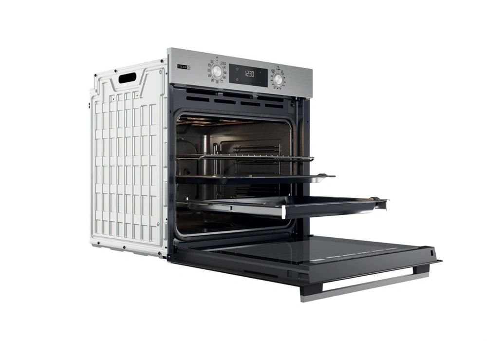 Whirlpool OMSK58RU1SX inox, beépíthető, sütőtér: 71L, grill, pirolitikus, sütő (Újszerű)
