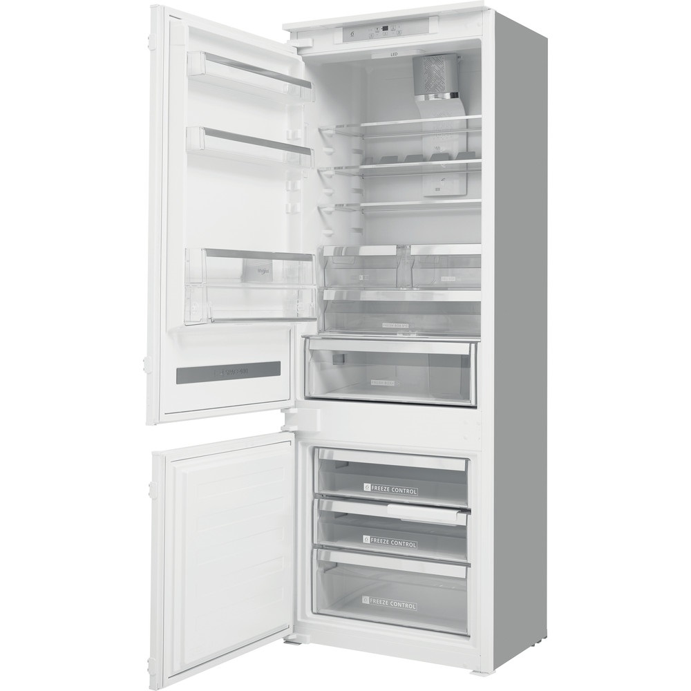 Whirlpool SP40 802 EU 2 fehér, alulfagyasztós, beépíthető, Hűtő:400L, Fagyasztó:101L, hűtőszekrény