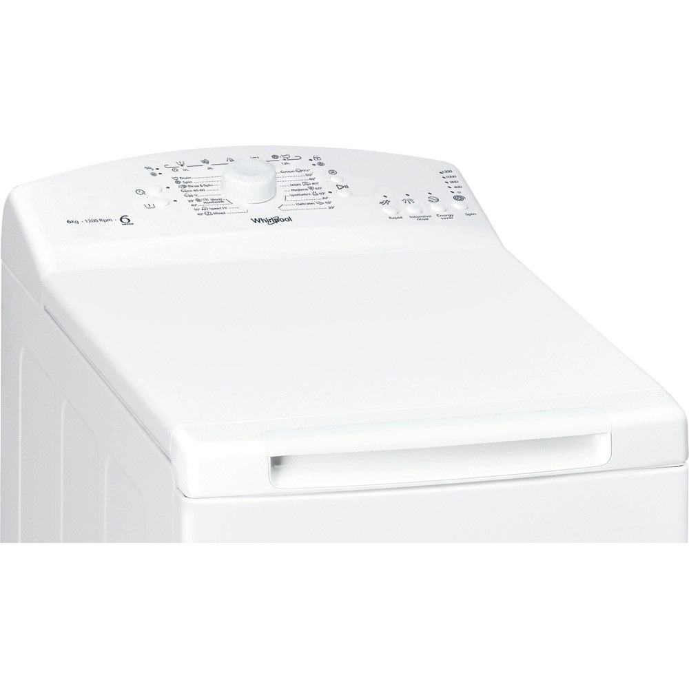 Whirlpool TDLR 6230L EU/N fehér, felültöltős, max.1200ford., 6 kg, mosógép