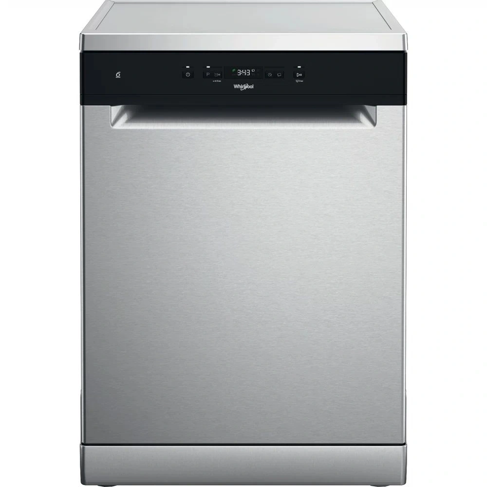 Whirlpool W2F HD624 X inox, programok száma: 9, szabadonálló, 14 terítékes mosogatógép (Használt - A)