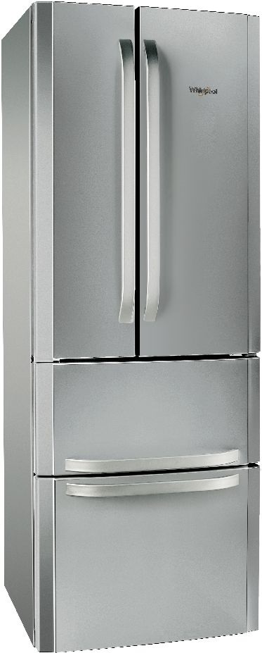 Whirlpool W4D7 XC2 inox, négyajtós, Side-by-Side, Hűtő:292L, Fagyasztó:107L, No frost hűtőszekrény