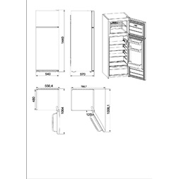 Whirlpool W55TM 4120 W 2 felülfagyasztós hűtőszekrény