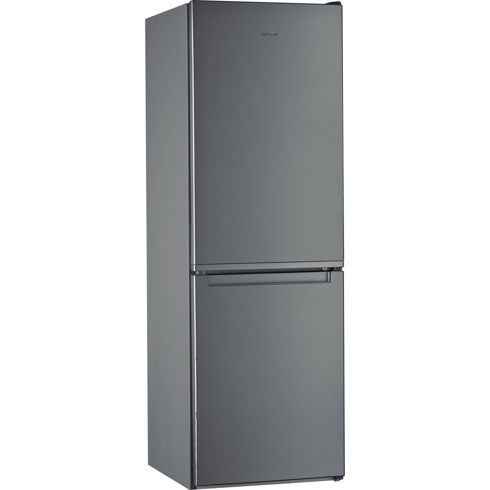 Whirlpool W5 721E OX 2 inox, alulfagyasztós, Hűtő:197L, Fagyasztó:111L, hűtőszekrény